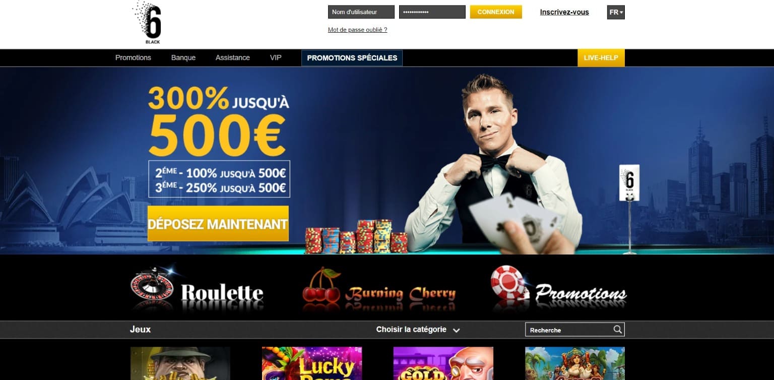 Site officiel 6Black Casino