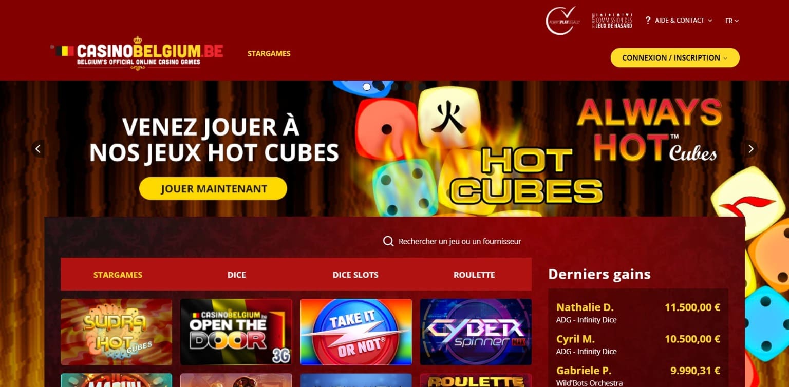 Site officiel Casino Belge