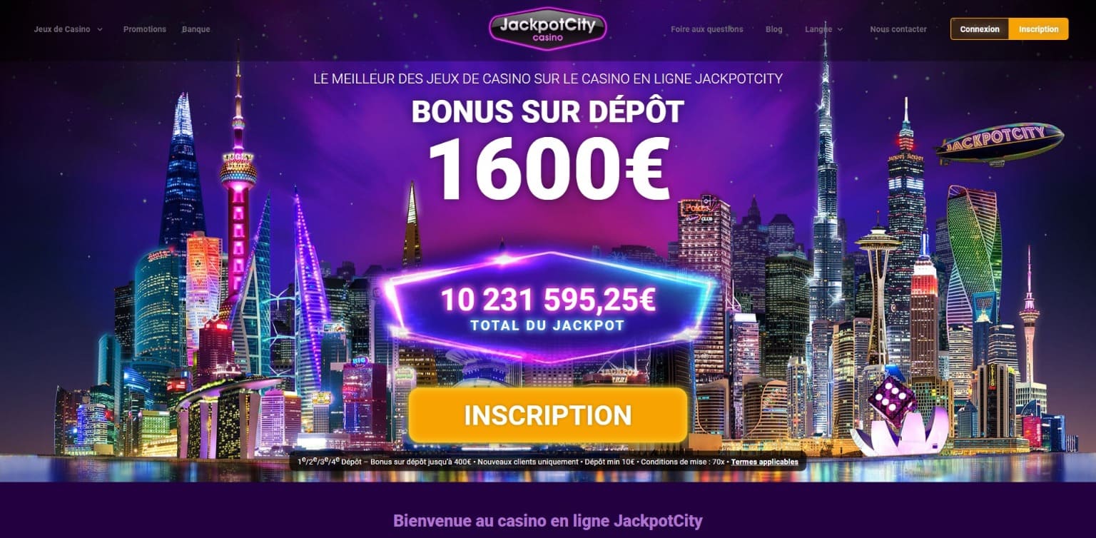 Site officiel JackpotCity Casino