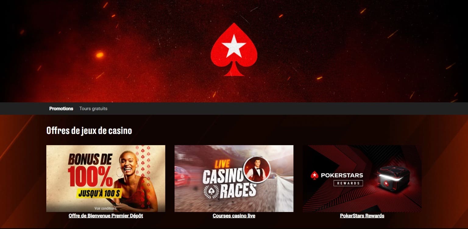 Bonus Pokerstars Casino