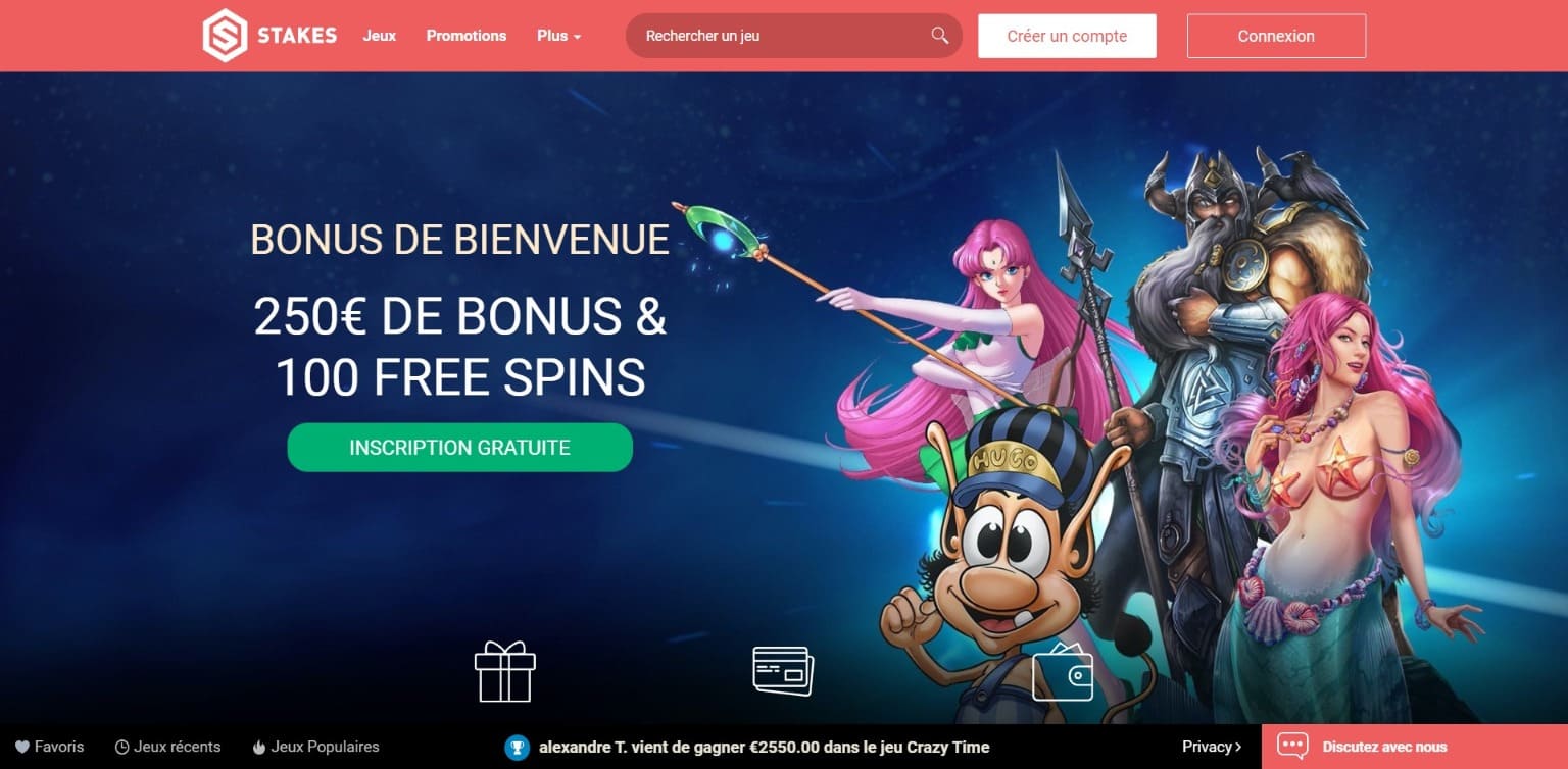 Site officiel Stakes Casino