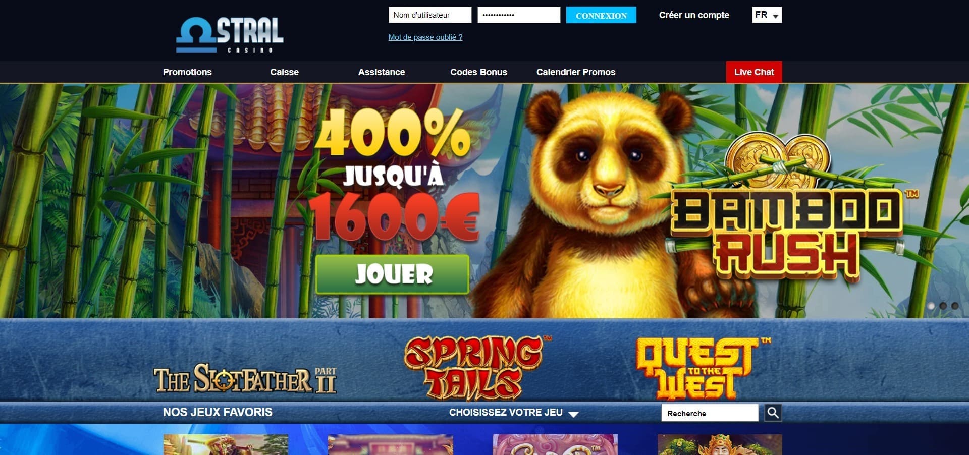 Site officiel de Astral Casino