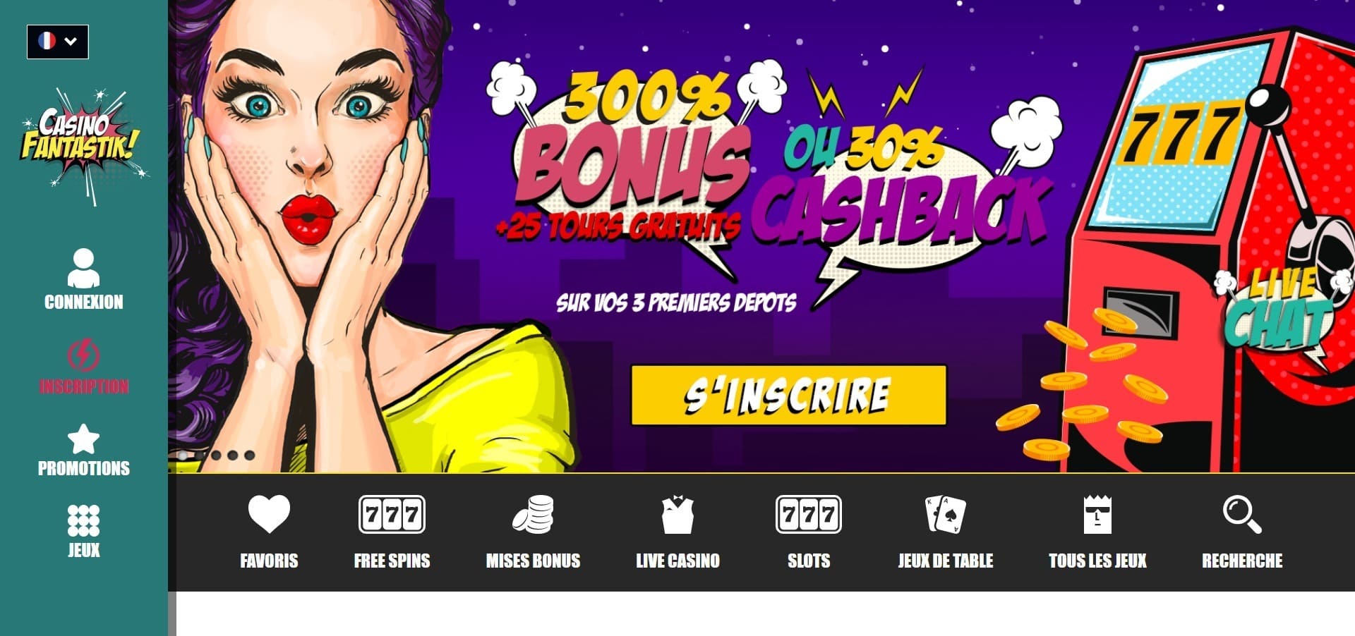Site officiel de Fantastik Casino