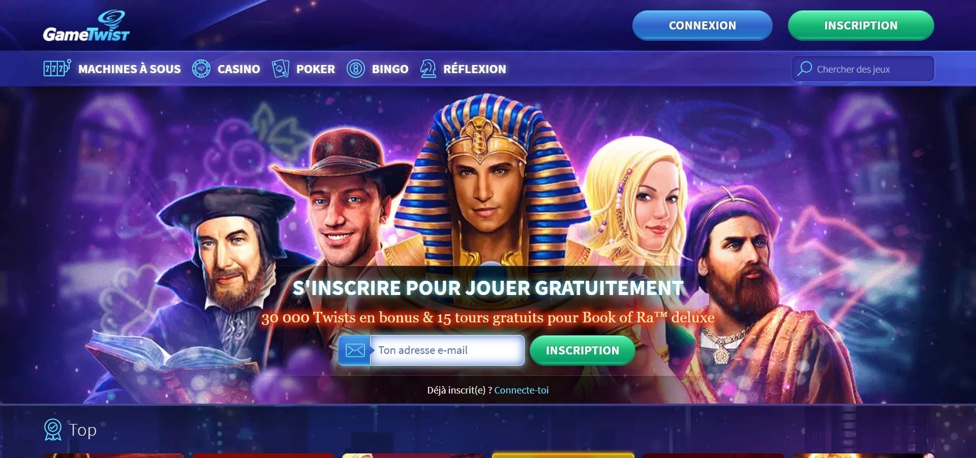 Site officiel de Gametwist Casino