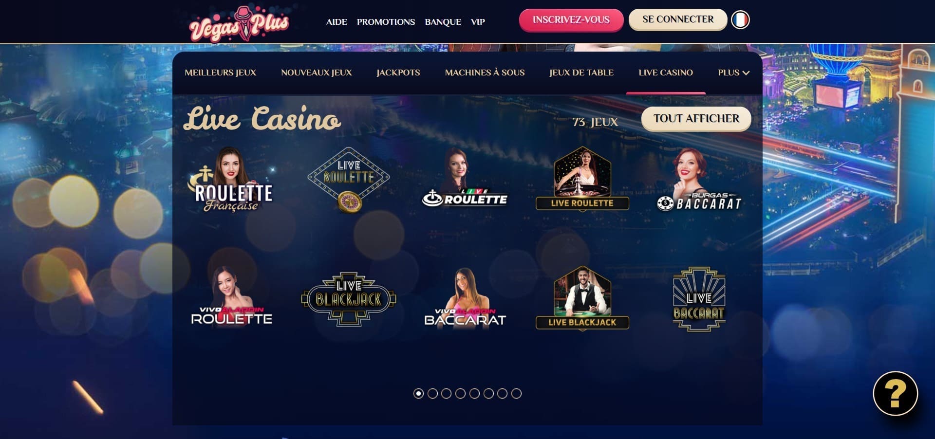 Vegasplus Casino en direct