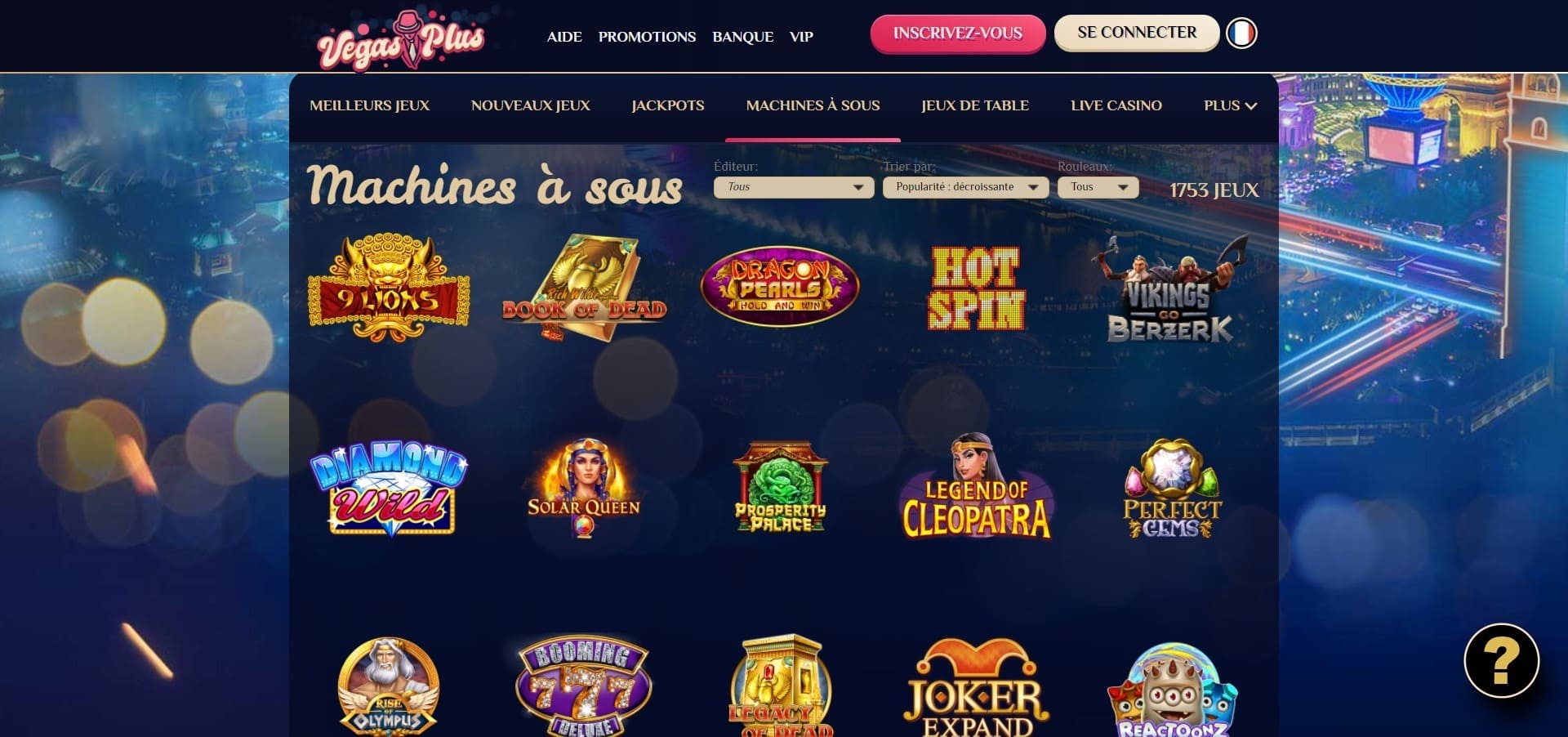 Machines à sous Vegasplus Casino
