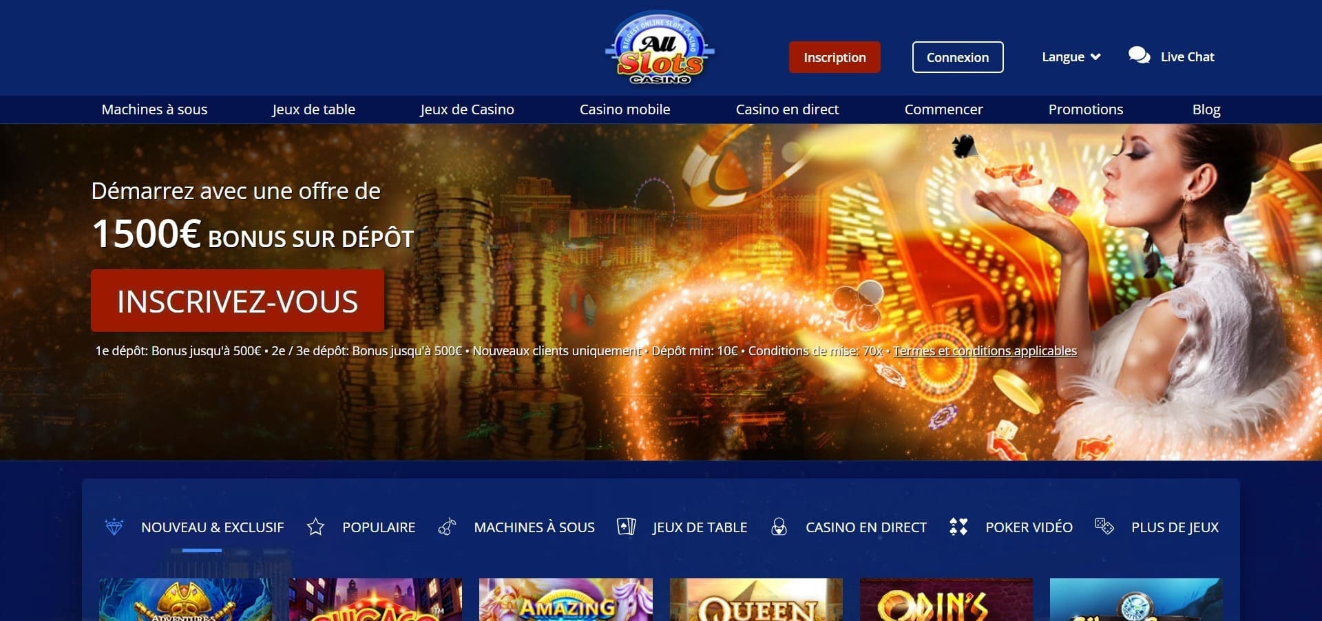 Site officiel de All Slots Casino