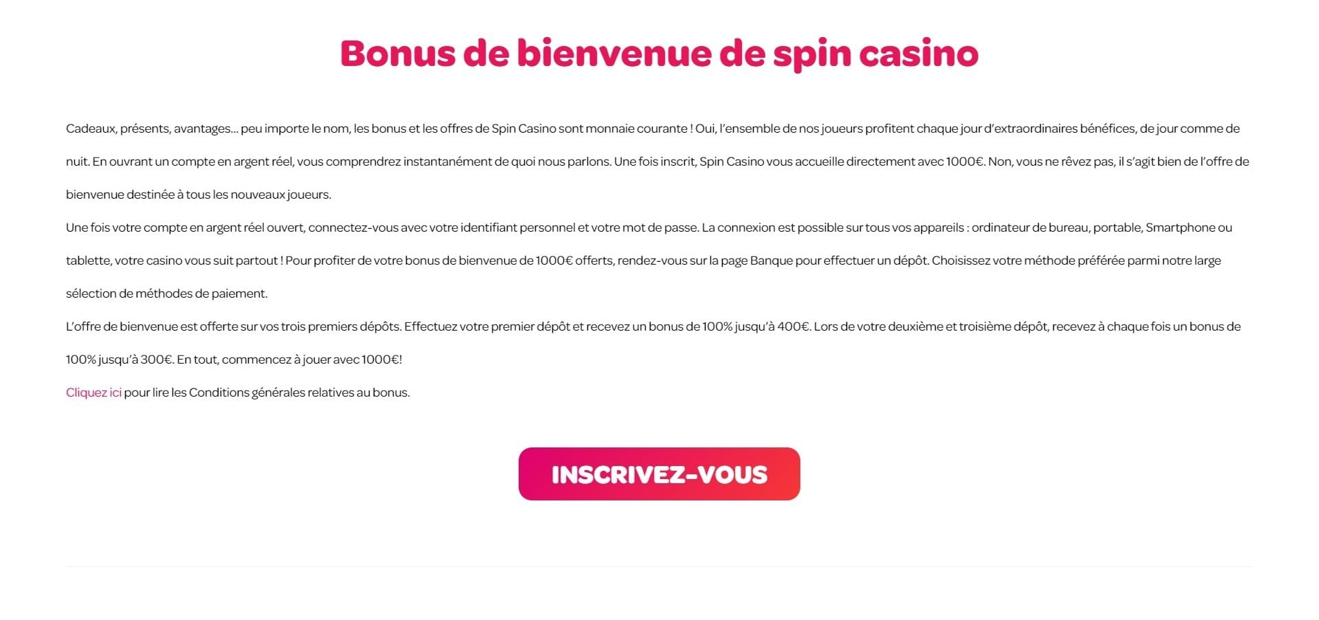 Bonus Spin Casino