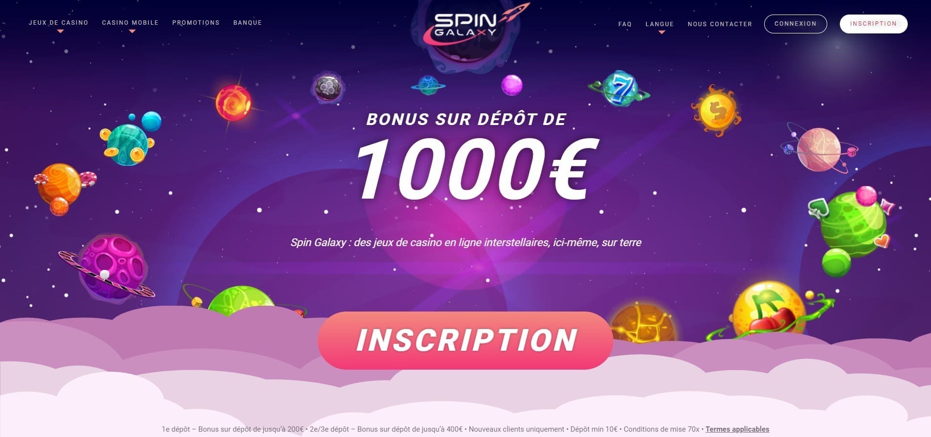 Site officiel de Spin Galaxy Casino