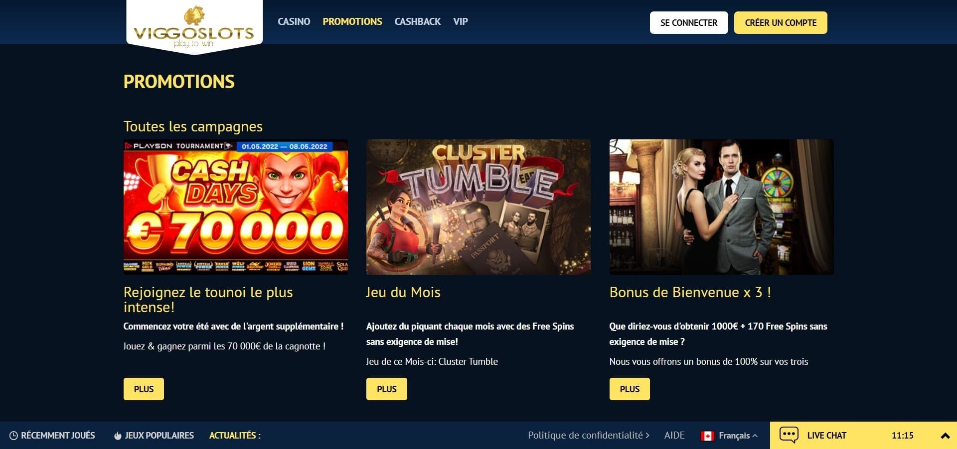 Bonus ViggoSlots Casino