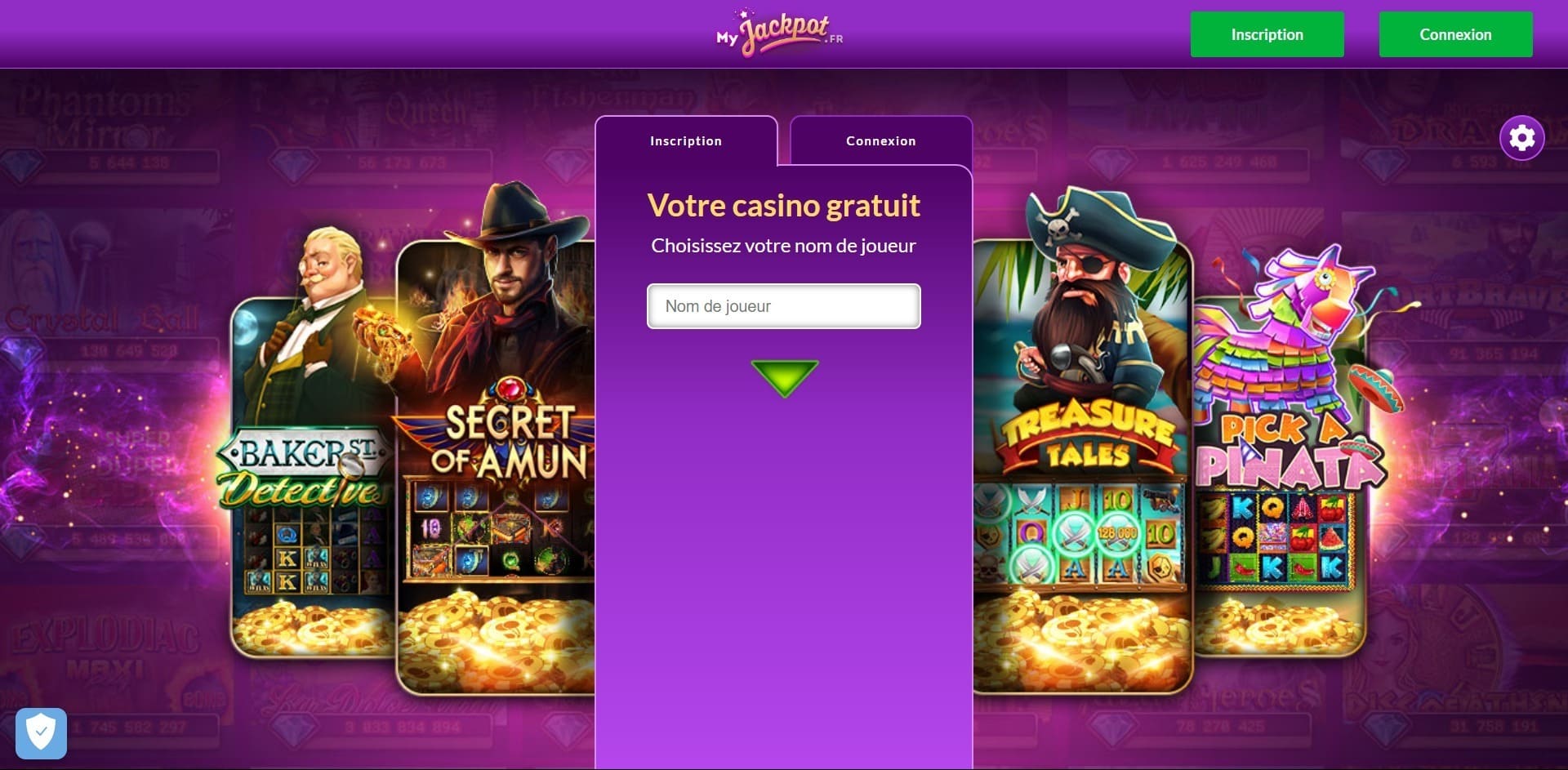 Site officiel de MyJackpot Casino