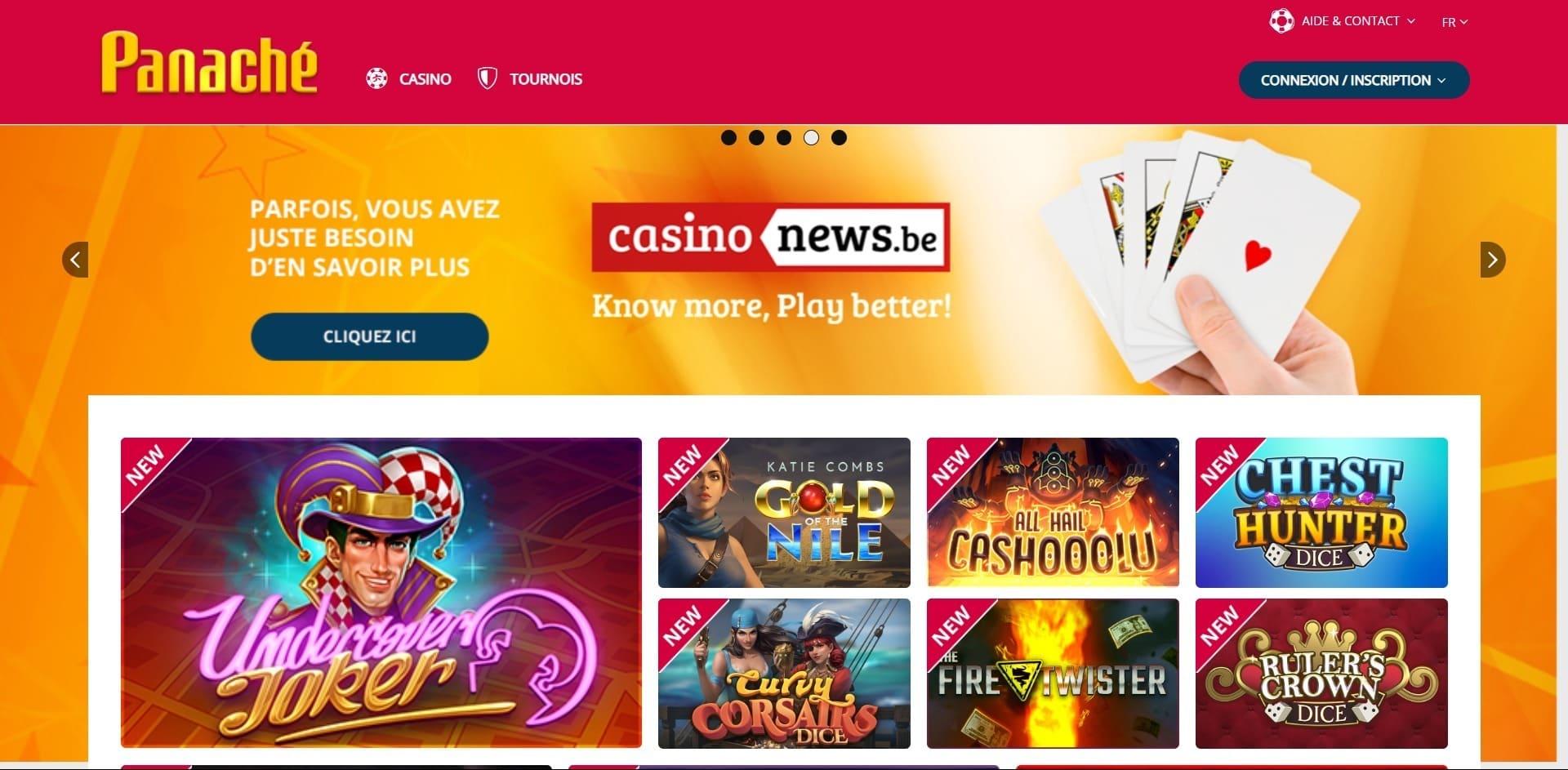 Site officiel de Panache Casino
