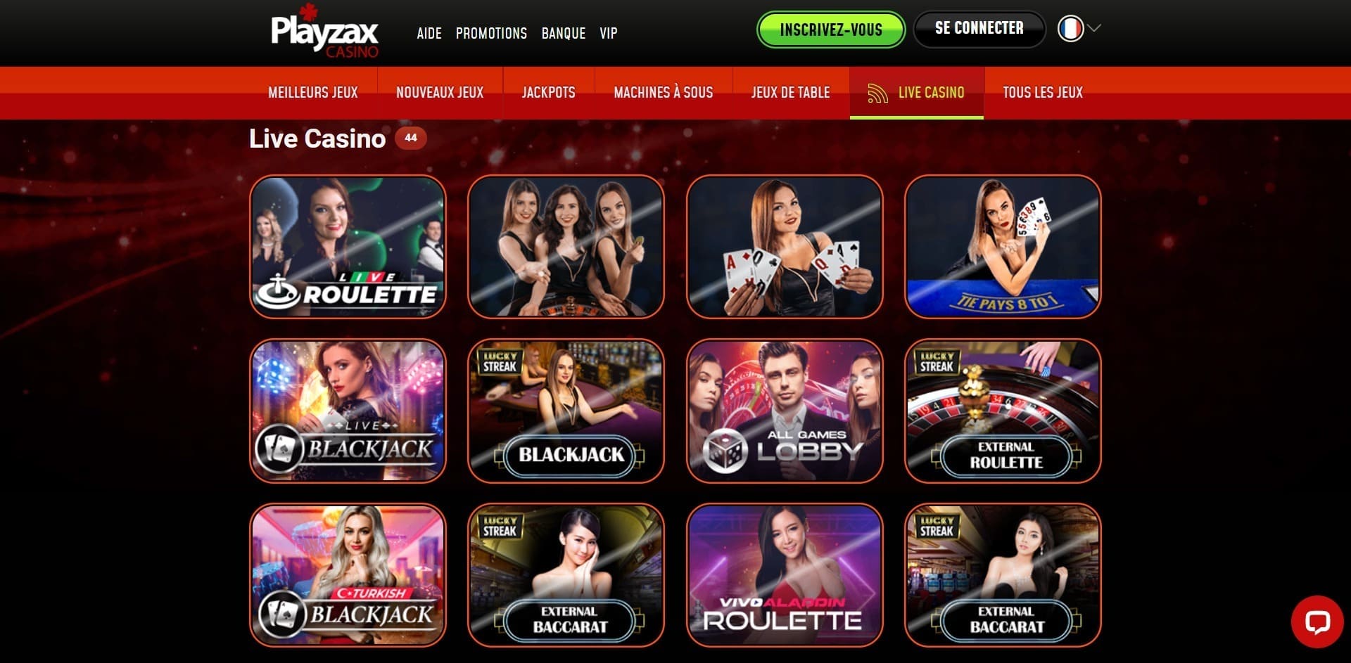 Playzax Casino en direct