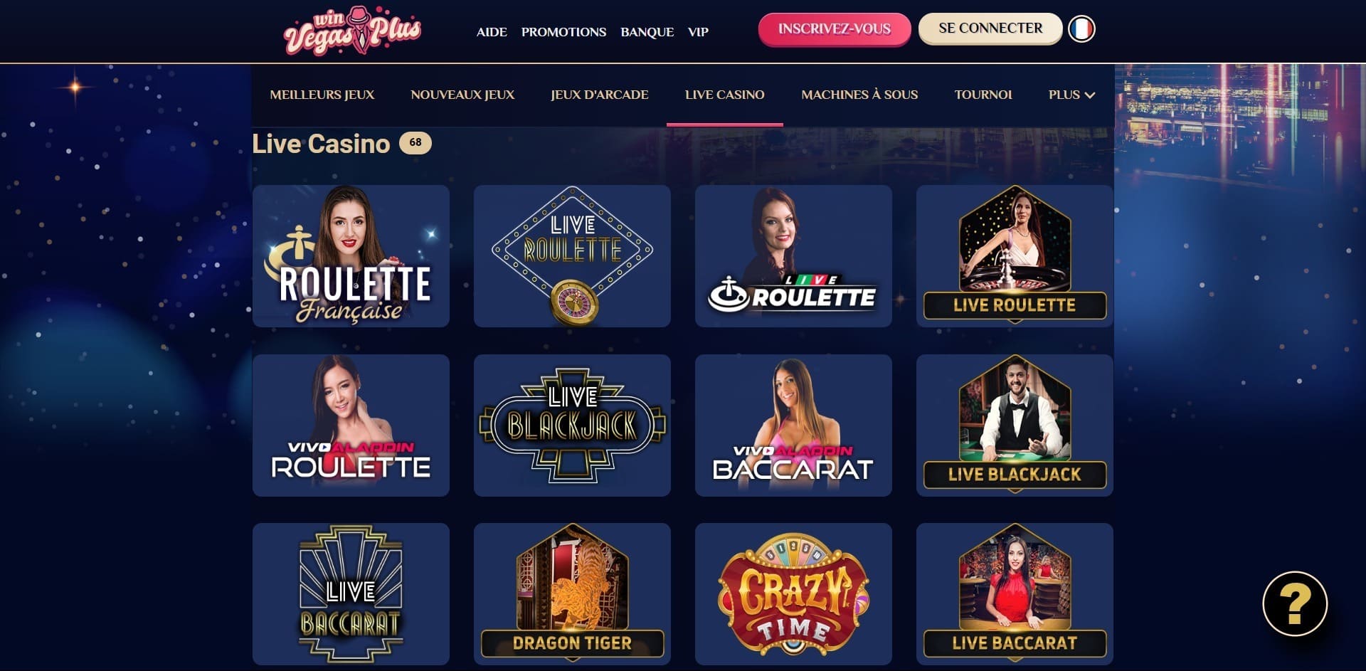 Win Vegas Plus Casino en direct